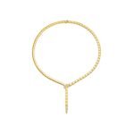 Pre-Owned Bvlgari Serpenti Viper 18K Yellow Gold Demi Pavé Diamond Necklace
