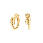 Pre-Owned Bvlgari Serpenti Viper 18K Yellow Gold Earrings - Image 2