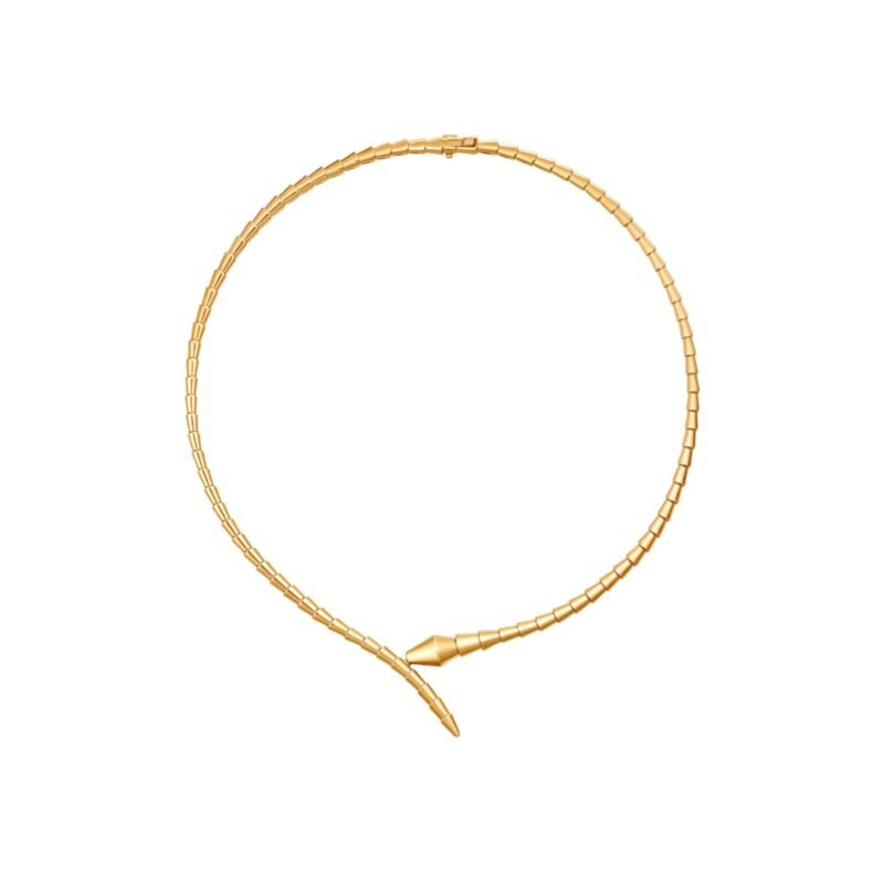 Pre-Owned Bvlgari Serpenti Viper 18K Yellow Gold Necklace