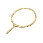 Pre-Owned Bvlgari Serpenti Viper 18K Yellow Gold Pavé Diamond Necklace