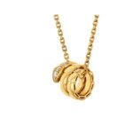Pre-Owned Bvlgari Serpenti Viper 18K Yellow Gold Pavé Diamond Necklace