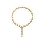 Pre-Owned Bvlgari Serpenti Viper 18K Yellow Gold Pavé Diamond Necklace - Image 3
