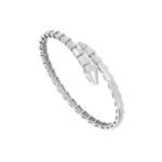 Pre-Owned Bvlgari Serpenti Viper One-Coil 18K White Gold Bracelet