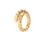 Pre-Owned Bvlgari Serpenti Viper One-Coil Ring in 18 kt Yellow Gold - 1