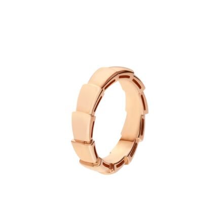 Pre-Owned Bvlgari Serpenti Viper Thick Wedding Band in 18 kt Rose Gold