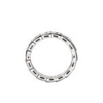 Pre-Owned Bvlgari Serpenti Viper Wedding Band in 18K White Gold Set with Full Pavé Diamonds