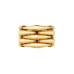 Pre-Owned Bvlgari Vimini Five-Band Ring in 18K Yellow Gold – Archive 01, Bvlgari Eternal Collection - Image 2