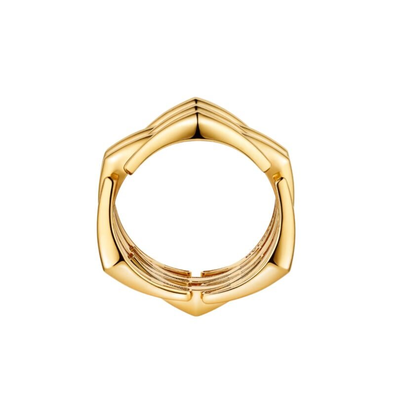 Pre-Owned Bvlgari Vimini Five-Band Ring in 18K Yellow Gold – Archive 01, Bvlgari Eternal Collection