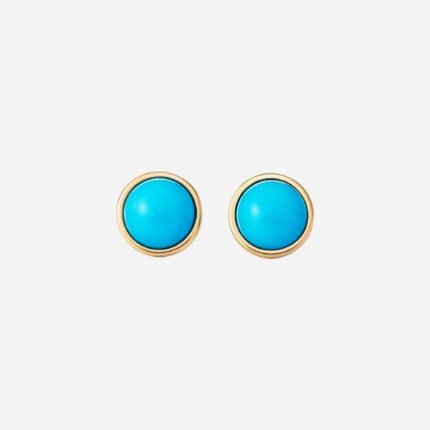 Pre-Owned Elsa Peretti® Color by the Yard Earrings in 18K Gold with Turquoise Cabochons