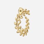 Pre-Owned Paloma Picasso® Olive Leaf Bypass Hoop Earrings in 18K Yellow Gold - Image 2