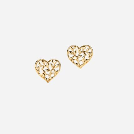 Pre-Owned Paloma Picasso® Olive Leaf Heart Earrings in 18K Gold
