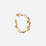 Pre-Owned Paloma Picasso® Olive Leaf Hoop Earrings in 18K Gold - Image 3