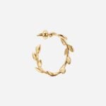 Pre-Owned Paloma Picasso® Olive Leaf Hoop Earrings in 18K Gold - Image 4