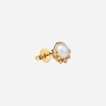 Pre-Owned Paloma Picasso® Olive Leaf Stud Earrings in 18K Yellow Gold with Pearls - Image 3