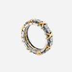 Pre-Owned Sixteen Stone by Tiffany Ring in Platinum and 18K Yellow Gold with Diamonds