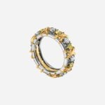Pre-Owned Sixteen Stone by Tiffany Ring in Platinum and 18K Yellow Gold with Yellow and White Diamonds
