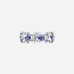 Pre-Owned Sixteen Stone by Tiffany Ring in Platinum with Diamonds and Sapphires - Image 3