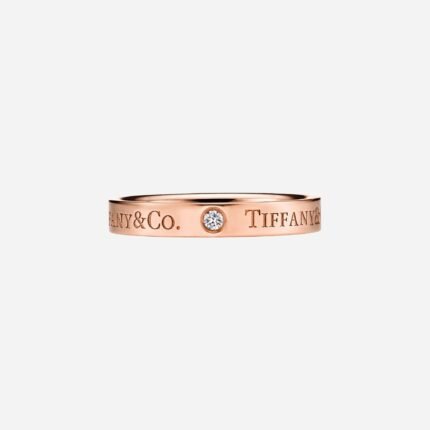 Pre-Owned T&CO.® Band Ring in 18K Rose Gold with Round Brilliant Diamonds, 3 mm Wide