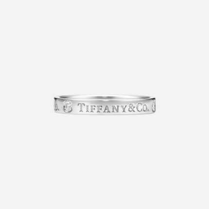 Pre-Owned T&CO.® Band Ring in Platinum with Round Brilliant Diamonds, 3 mm Wide