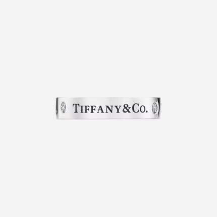 Pre-Owned T&CO.® Band Ring in Platinum with Round Brilliant Diamonds, 4 mm Wide