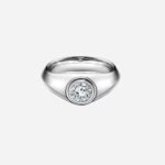 Pre-Owned The Charles Tiffany Setting Men's Engagement Ring in Platinum with a Round Brilliant Diamond - Image 2