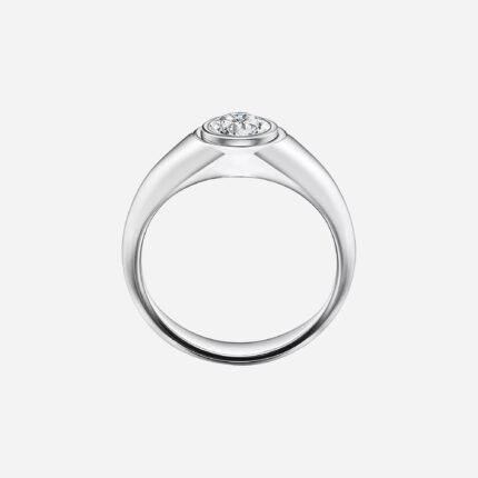 Pre-Owned The Charles Tiffany Setting Men's Engagement Ring in Platinum with a Round Brilliant Diamond