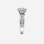 Pre-Owned The Tiffany® Setting Engagement Ring with a Channel-Set Diamond Band in Platinum - Image 3