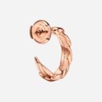 Pre-Owned Tiffany Bird on a Rock Wings Hoop Earrings in 18K Rose Gold with Diamonds - Image 2