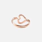 Pre-Owned Tiffany & Co. Elsa Peretti® Open Heart Ring in 18K Rose Gold, Small - Image 2