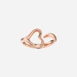 Pre-Owned Tiffany & Co. Elsa Peretti® Open Heart Ring in 18K Rose Gold, Small - Image 3