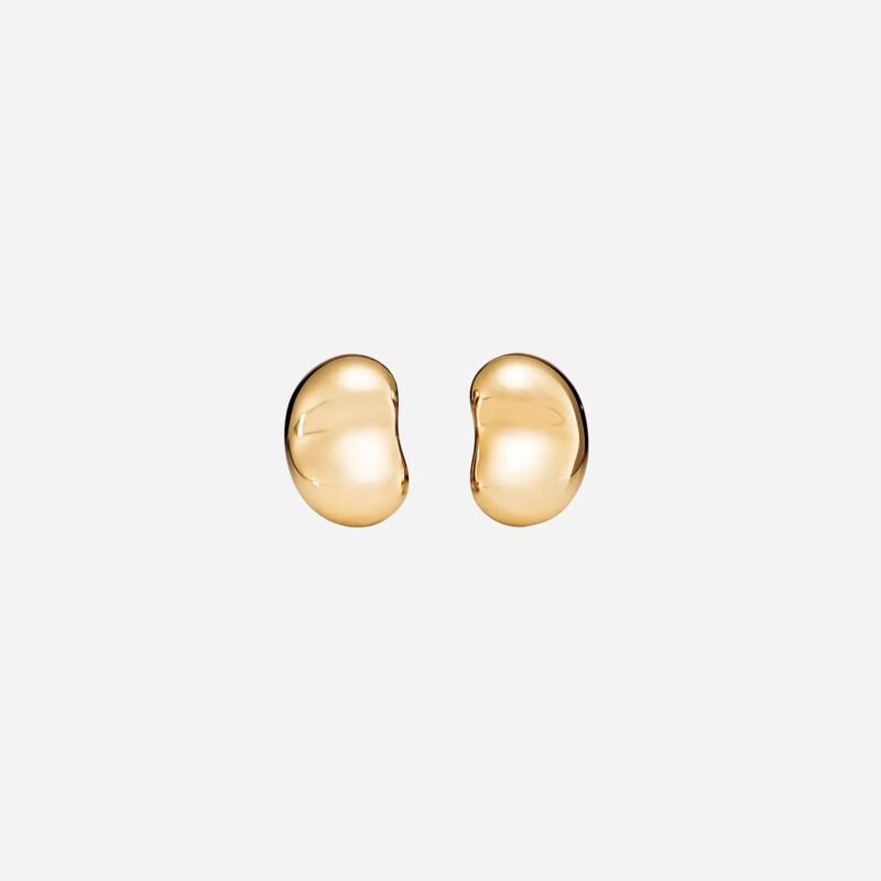 Pre-Owned Tiffany & Co. Elsa Peretti® Bean® Design Earrings in 18K Yellow Gold, 9 mm