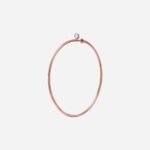 Pre-Owned Tiffany & Co. Elsa Peretti® Diamond Hoop Earrings in 18K Rose Gold with Round Brilliant Diamonds, Medium, 0.10 Carat Total Weight - Image 2