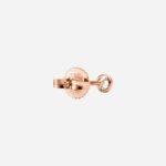 Pre-Owned Tiffany & Co. Elsa Peretti® Diamonds by the Yard® Open Heart Drop Earrings in 18K Rose Gold with Round Brilliant Diamonds, 1.5", 0.06 Carat Total Weight - Image 2