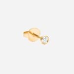 Pre-Owned Tiffany & Co. Elsa Peretti® Diamonds by the Yard® Earrings in 18K Yellow Gold with Bezel-Set Round Brilliant Diamonds - Image 3