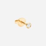 Pre-Owned Tiffany & Co. Elsa Peretti® Diamonds by the Yard® Earrings in 18K Yellow Gold with Round Brilliant Diamonds, 0.16 Carat Total Weight - Image 3