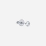 Pre-Owned Tiffany & Co. Elsa Peretti® Diamonds by the Yard® Earrings in Platinum with Bezel-Set Round Brilliant Diamonds - Image 3