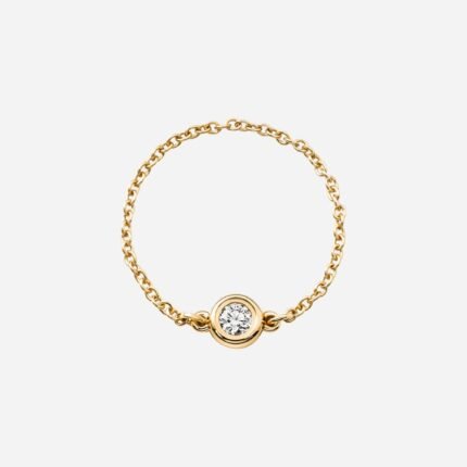 Pre-Owned Tiffany & Co. Elsa Peretti® Diamonds by the Yard® Ring in 18K Gold with Round Brilliant Diamond
