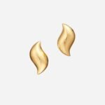 Pre-Owned Tiffany & Co. Elsa Peretti® Feather Stud Earrings in 18K Yellow Gold