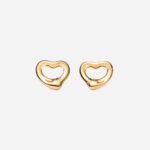 Pre-Owned Tiffany & Co. Elsa Peretti® Open Heart Earrings in 18K Yellow Gold