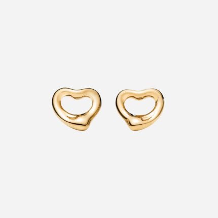Pre-Owned Tiffany & Co. Elsa Peretti® Open Heart Earrings in 18K Yellow Gold