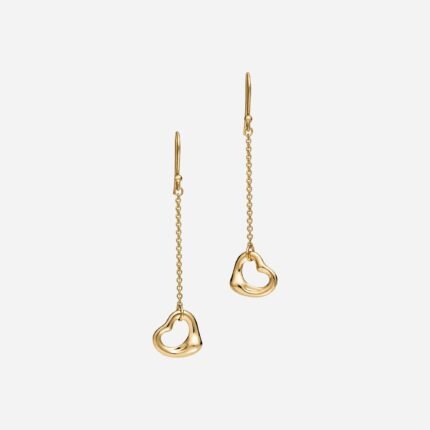 Pre-Owned Tiffany & Co. Elsa Peretti® Open Heart Earrings in 18K Yellow Gold
