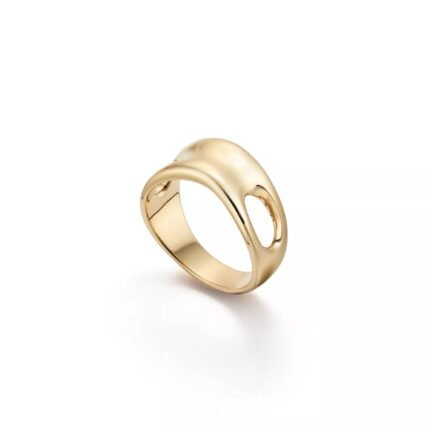 Pre-Owned Tiffany & Co. Elsa Peretti® Open Side Ring in 18K Yellow Gold