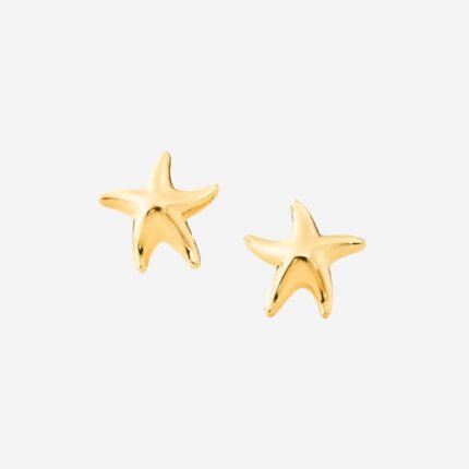 Pre-Owned Tiffany & Co. Elsa Peretti® Starfish Earrings in 18K Yellow Gold, 12 mm