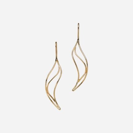 Pre-Owned Tiffany & Co. Elsa Peretti® Wave Earrings in 18K Yellow Gold
