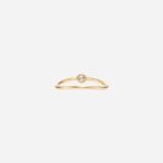 Pre-Owned Tiffany & Co. Elsa Peretti® Wave Single-Row Diamond Ring in 18K Gold with Round Brilliant Diamond - Image 2