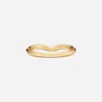 Pre-Owned Tiffany & Co. Elsa Peretti® Wedding Band Ring in 18K Gold with Round Brilliant Diamonds, 2 mm - Image 2