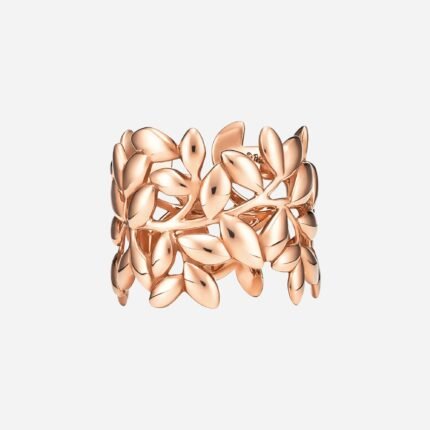 Pre-Owned Tiffany & Co. Paloma Picasso® Olive Leaf Band Ring in 18K Rose Gold