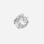 Pre-Owned Tiffany & Co. Paloma Picasso® Olive Leaf Band Ring in 18K White Gold with Round Brilliant Diamonds