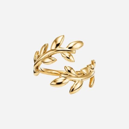 Pre-Owned Tiffany & Co. Paloma Picasso® Olive Leaf Bypass Ring in 18K Gold