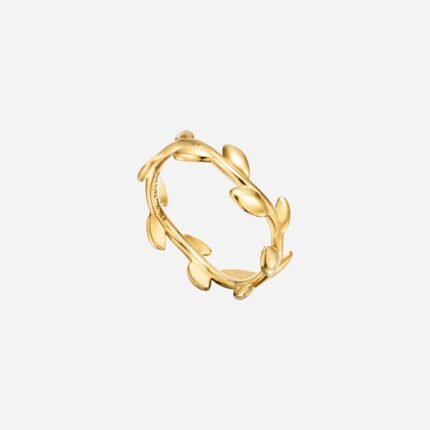 Pre-Owned Tiffany & Co. Paloma Picasso® Olive Leaf Narrow Band Ring in 18K Gold
